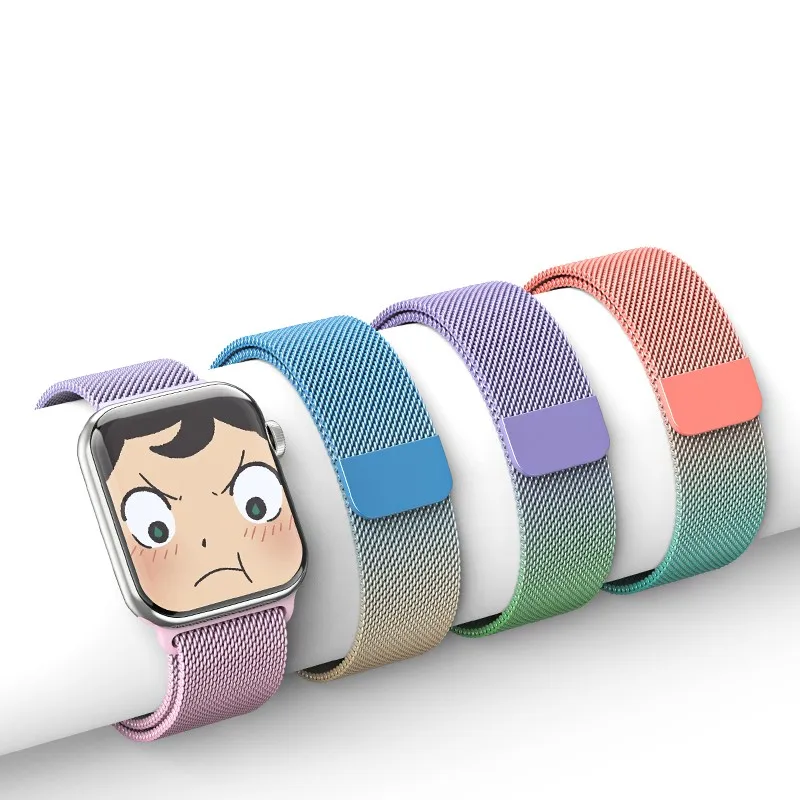Milanese Strap For Apple watch band 45mm 44mm 42mm Metal correa 38mm 40mm 42mm stainless steel bands iwatch serie 7 6 SE 5 4 3