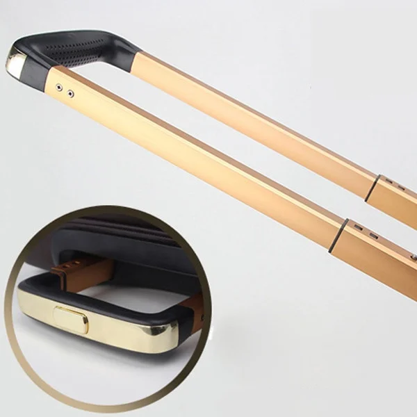 ROHS CE customize TSA Lock rolling trolley stylish simple durable leather 2pcs sets wheel waterproof carry-on suitcase luggage