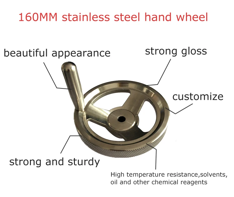 Wholesale 160mm faucet rise valve stem and non-rise stainless steel welding spokes high temperature hand wheel valve