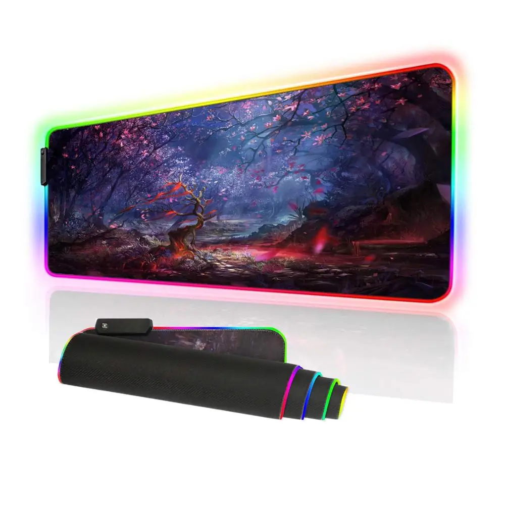 Mouse Pad RGB Gaming Mouse Pad 9 Lighting Modes Gaming Mouse Pad