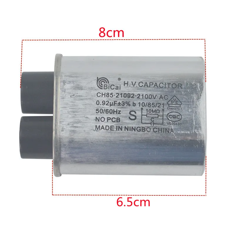 New bicai ch85 2100v 0.92uf high voltage capacitor made in China  for microwave oven