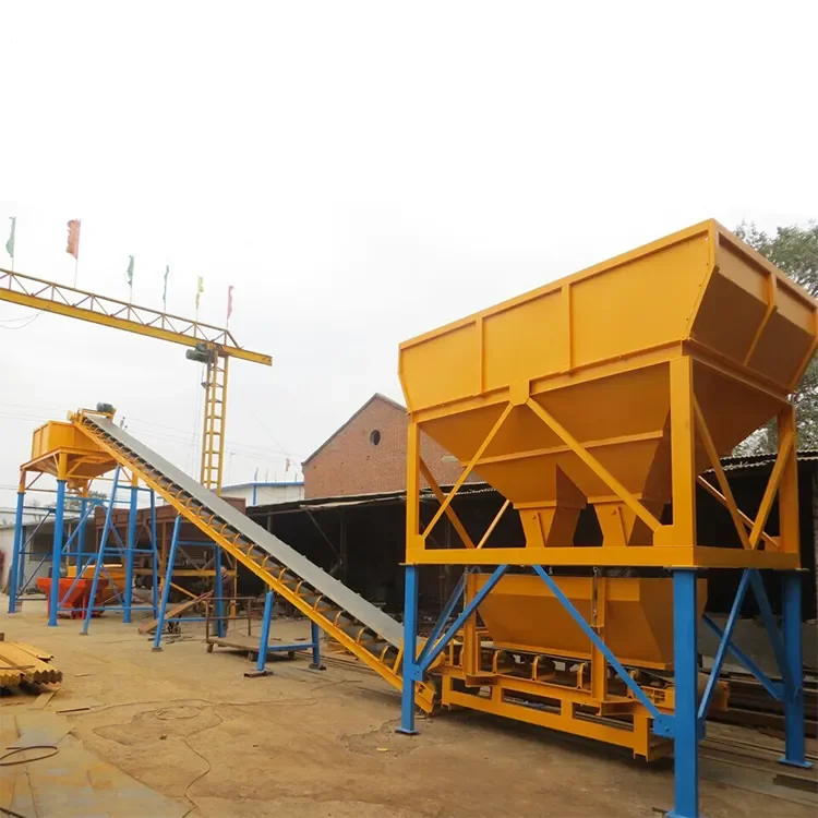 China changli hzs75 portable cement mixing plant cost of concrete batching plant