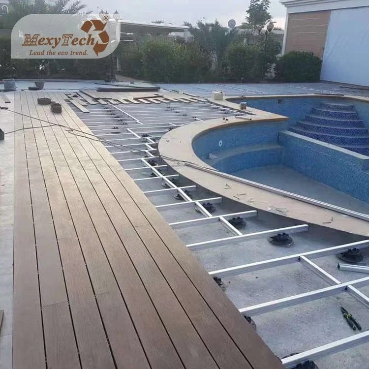 Popular Modern Design Hide Frame Flooring Garden Wood WPC Decking