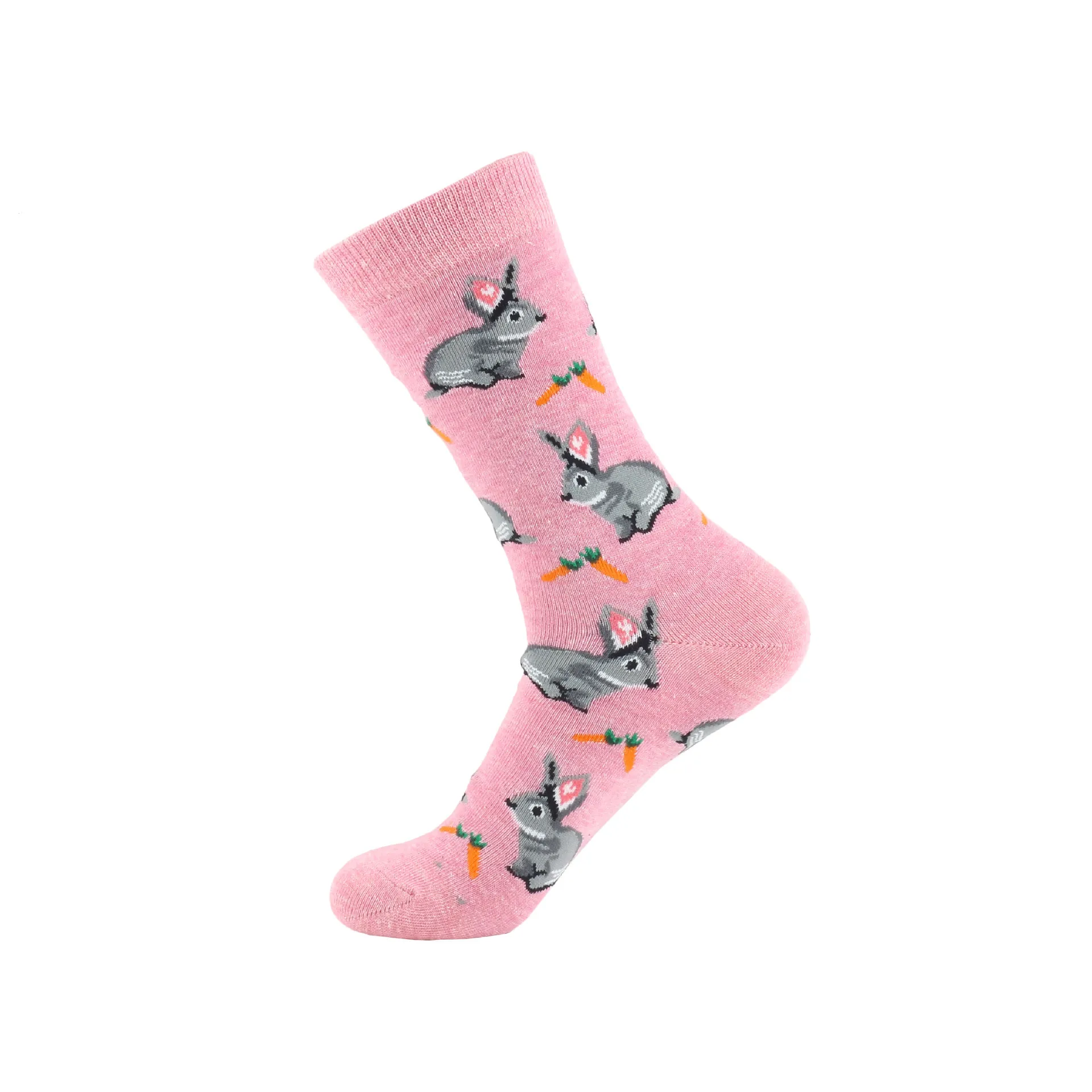 Happy funny novelty cotton orange fruit socks comfortable soft animal bunny cat socks women female ladies wear cute korean socks