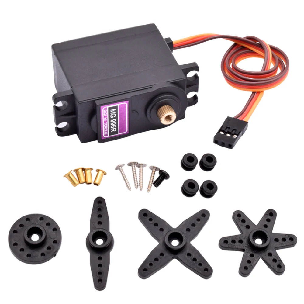 MG996R DC High Torque Metal Gear Standard Micro RC Steering Car Servo Motor 180 360 Degree MG996 MG996R Servomotor Arduino Robot