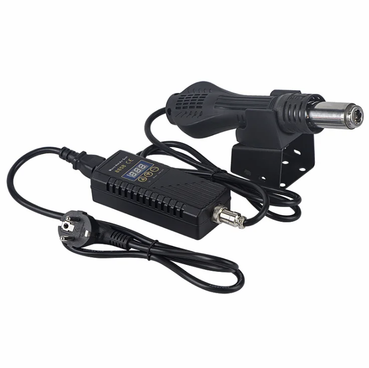 8858 станция для распайки горячим воздухом 110V220V цифровой дисплей SMD инструмент ремонта мобильных телефонов 26x17x9 см картонная коробка OEM ODM