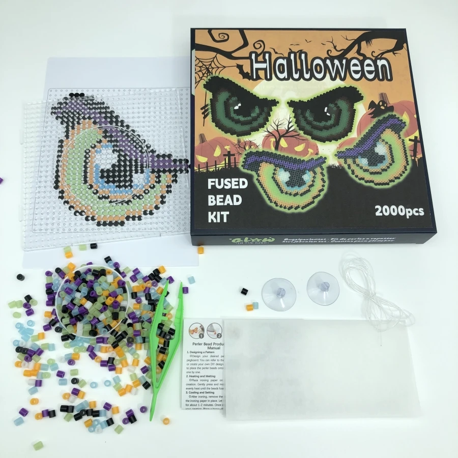 Украшение детская развивающая игрушка Perler Fuse Hama Beads Хэллоуин Гладильные бусины