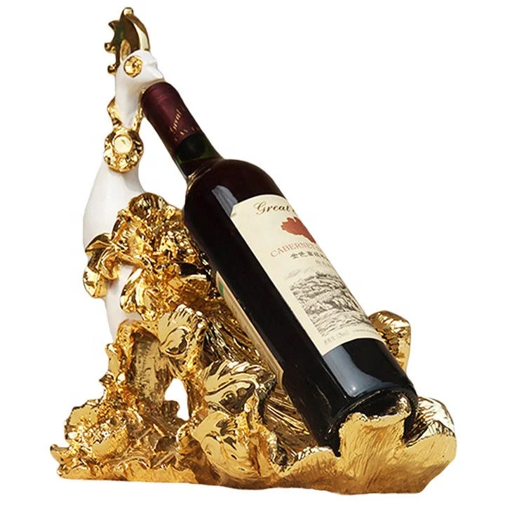 Modern  peacock Statue Wine Rack  Resin Figure Creative Wedding decorative beauty Bottle Holder