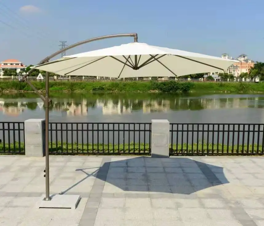 SUNDAY Heavy Duty Outdoor Parasol Umbrella Commercial Aluminum Garden Restaurant Market Manual Control Waterproof Sun Protection