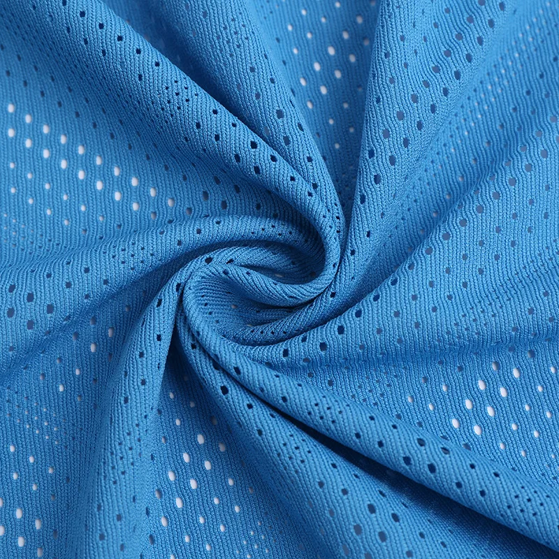 Dri fit moisture wicking sports quick dry polyester mesh jersey knitted garment fabric for t-shirt sportswear