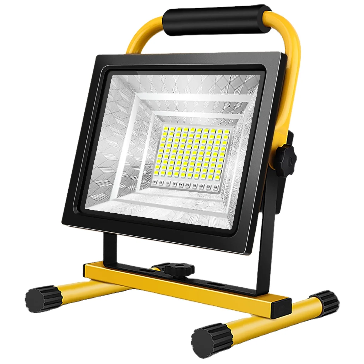 [100W 100LED] Spotlights Work Lights Outdoor Camping Lights, Built-in Rechargeable  Lithium Batteries (with USB Ports to Charge