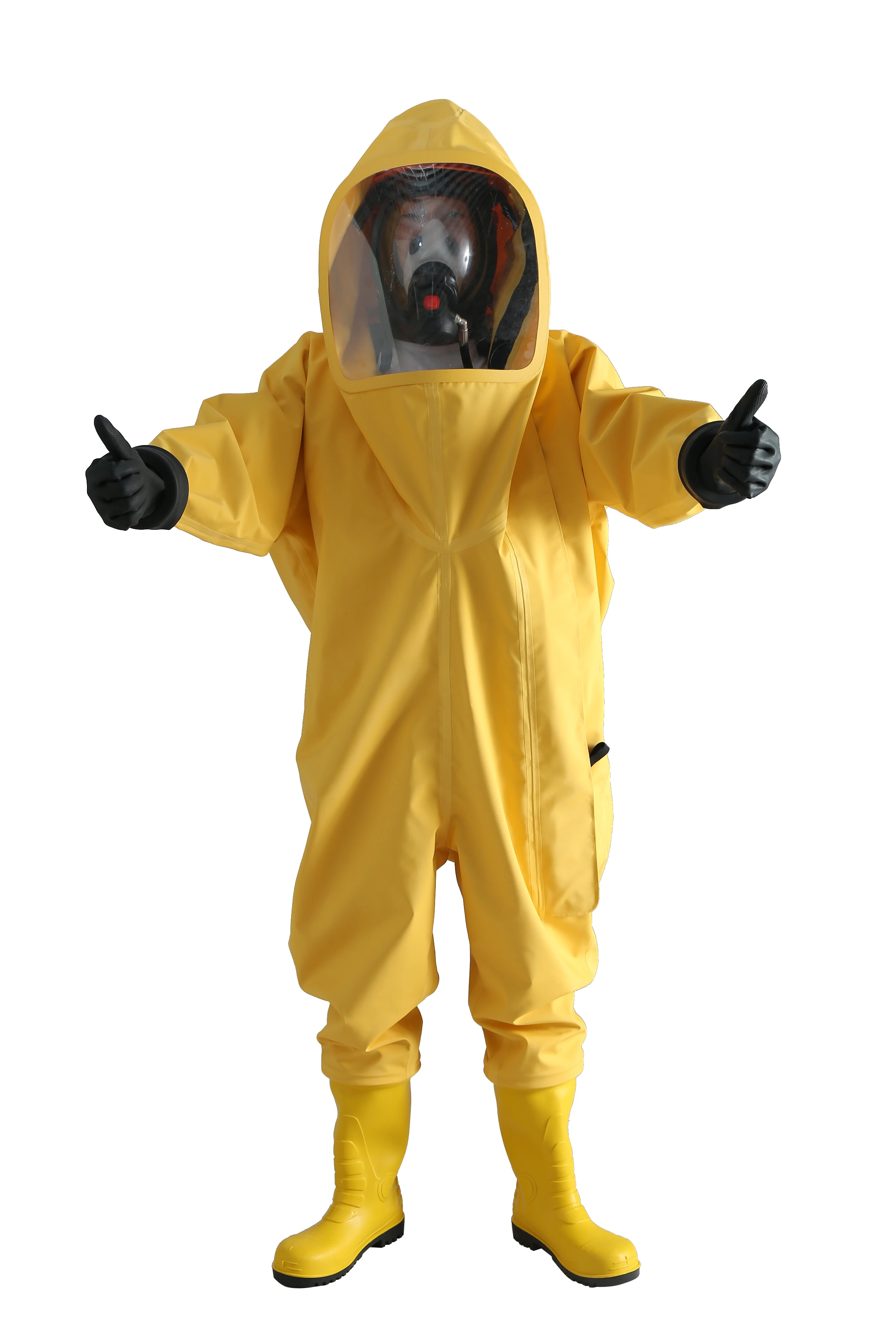 Chemical Suit Hot Sale Yellow PVC Chemical Safety Clothes