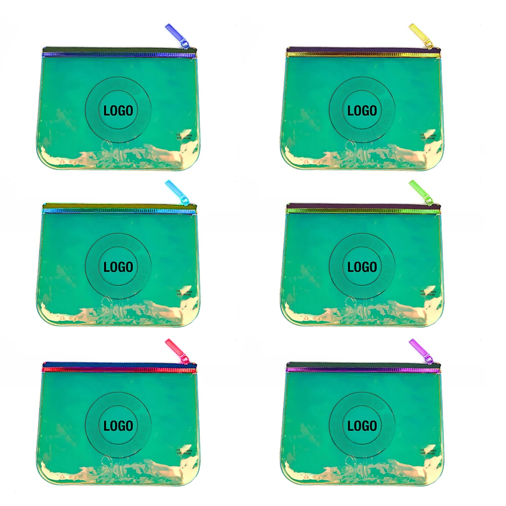 Promotion Gift Cheap Customize little makeup bag Pvc Zipper Bag Holographic PVC Bag