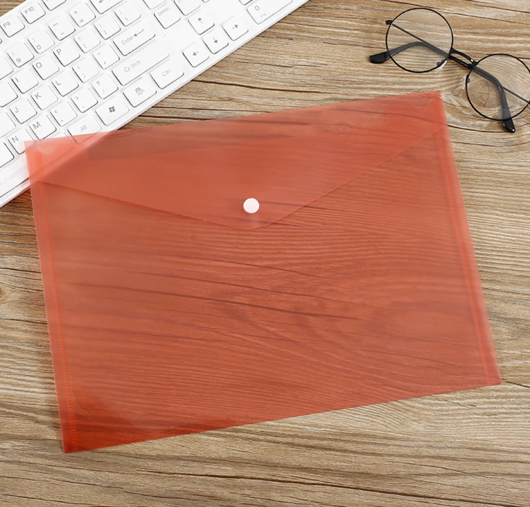 Прозрачный Органайзер с логотипом на заказ A4 Pp, пластиковый файл для документов Baag