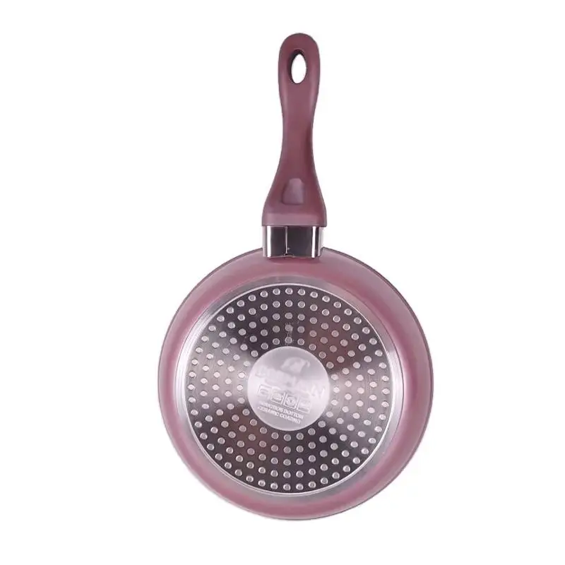 Лидер продаж многофункциональная розовая кухонная антипригарная сковородка из алюминиевого сплава под заказ