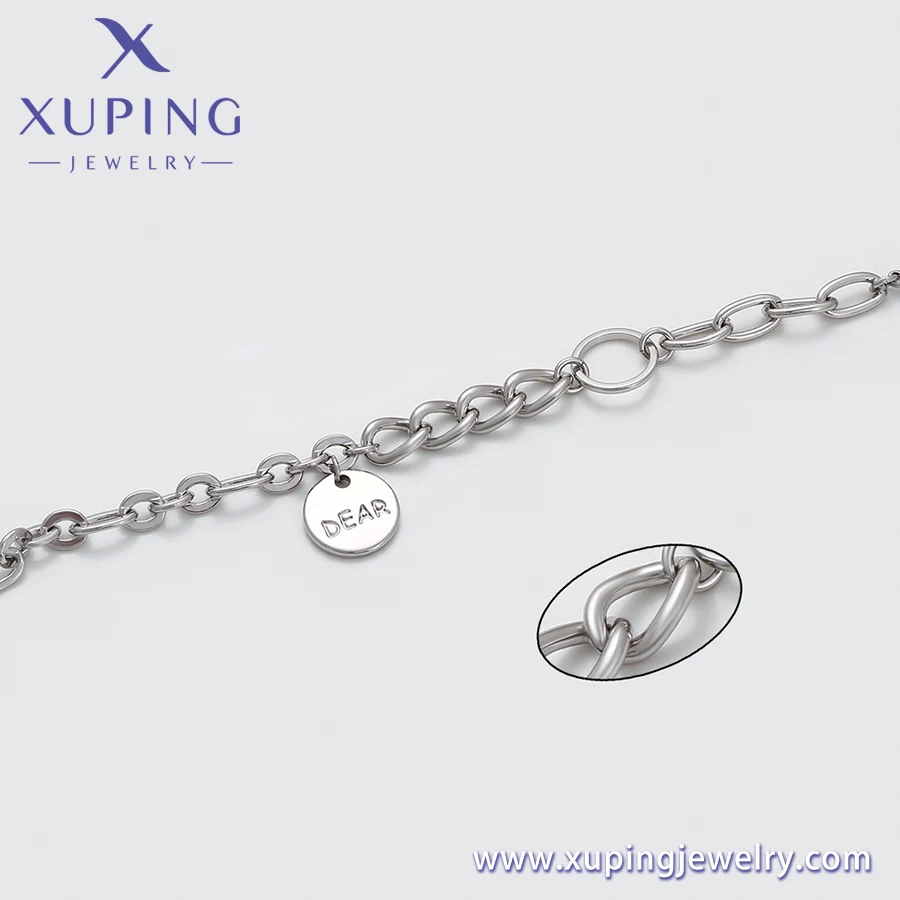 14B2442001 Xuping Jewelry Fashion Platinum Plated Bracelet For Men Copper Wholesale Gold Jewelry Bracelet