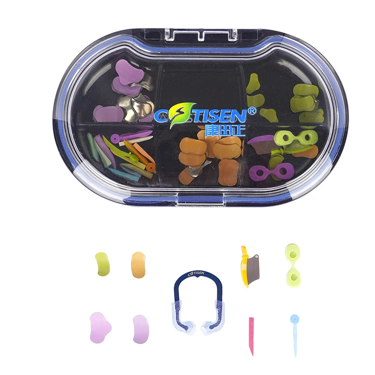 Dental sectional contoured matrix system kit with clamping rings matrix bands wedges