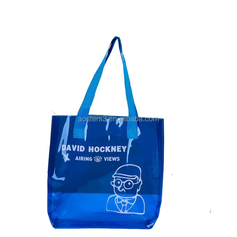 custom shopping tote bag vinyl pvc little neon bag suppliers Plastic Gift Bag