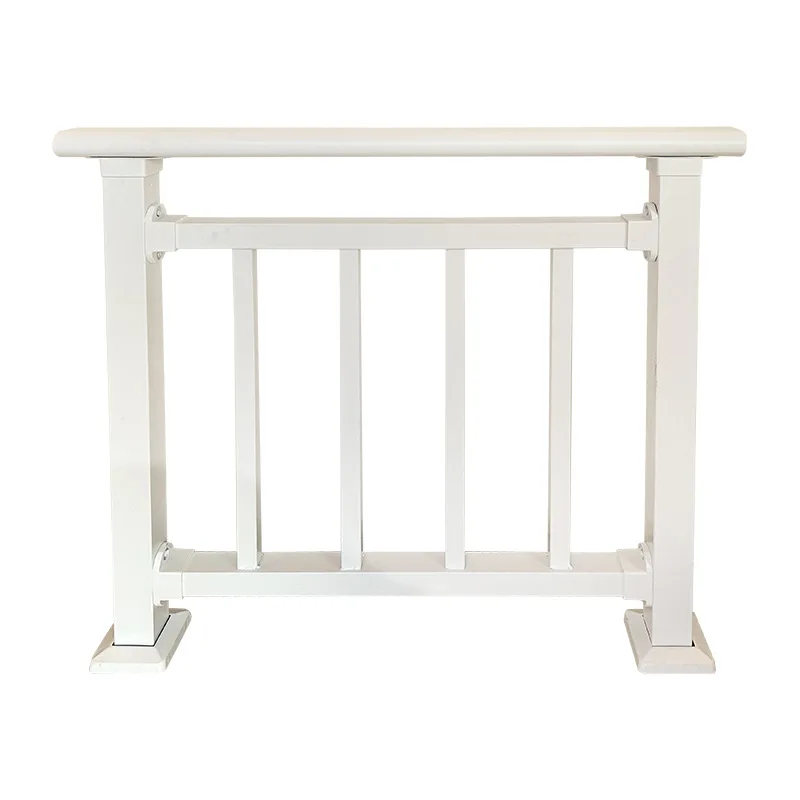 Modern fence railing aluminum powder coated black outdoor customized luxury U channel designs balcony aluminum railing system