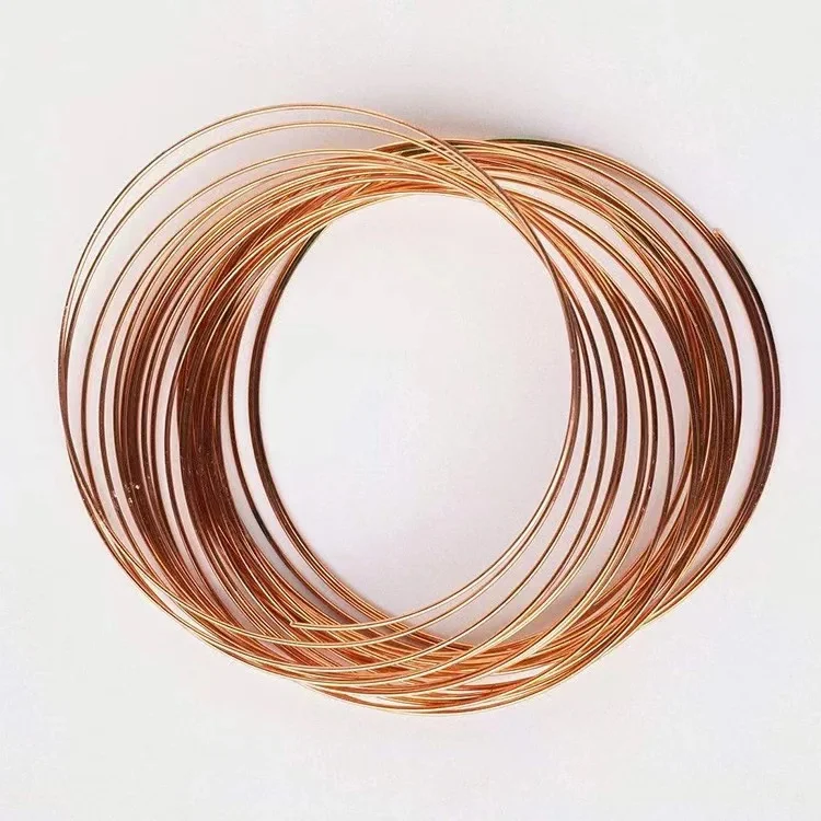 Bare copper wire for electrical wires, hard T2 red copper wire, soft pure copper wire
