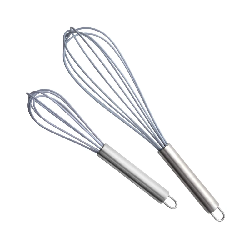 Hopesun Amazons Best Sellers Manual Silicone Egg Beater Custom Stainless Steel Egg Beater Whisk Parts Silicone Egg Beater