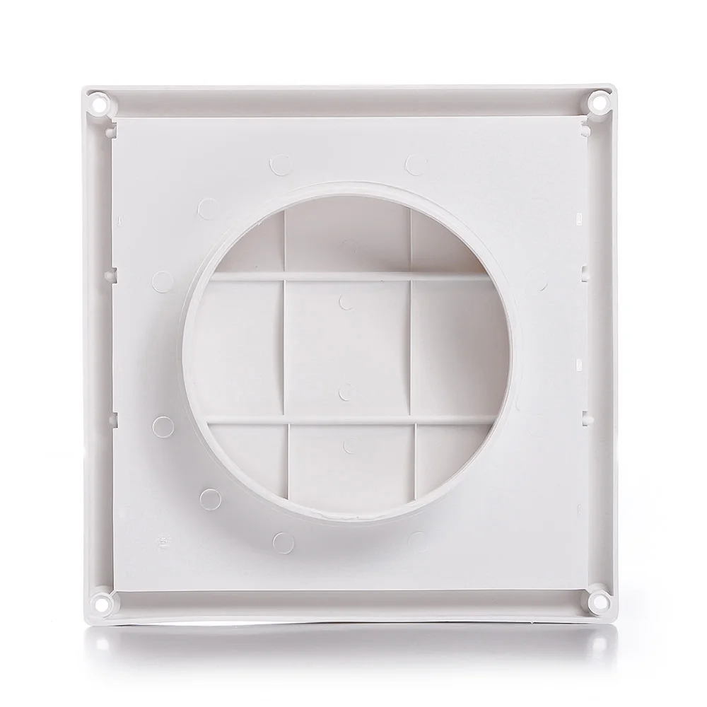 Factory Price Ventilation Fixed Air Vent Cover Louvre Hood Cream Louver Dryer Vent Plastic Vent Louver for HVAC System