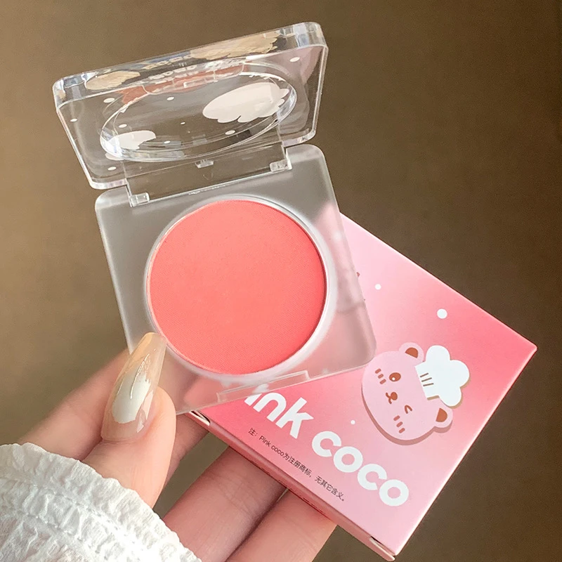 Pinkcoco Cloud Soft And Slightly Drunk Monochrome Blusher Powder Long Lasting Waterproof Face Blush Palette
