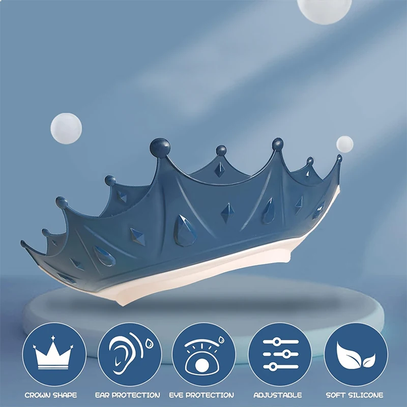 silicone baby bathing hat waterproof large baby shower cap for protector head eye ear shampoo caps visor hat for kids toddler