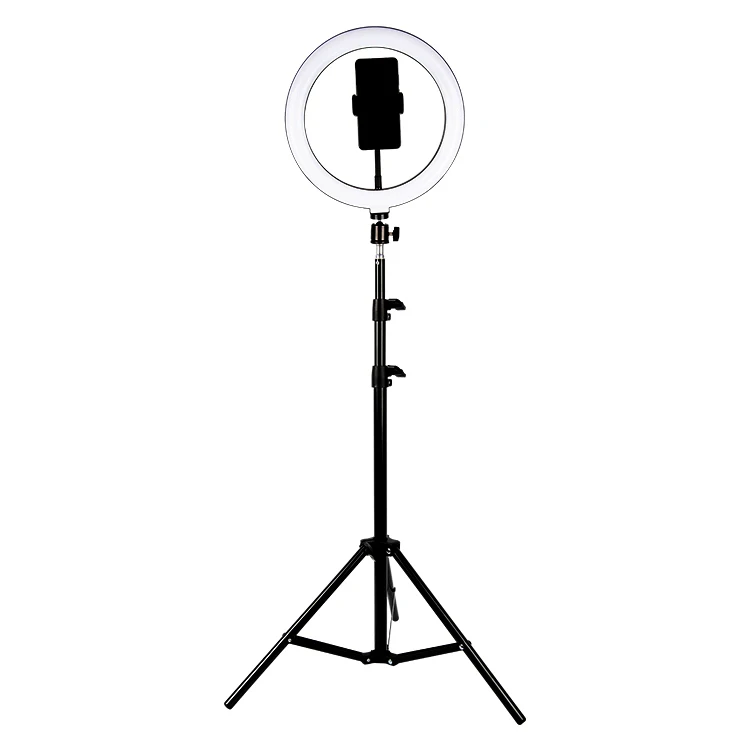 Manufacturer 10 inch led ring light lamp with 1.6 m tripod stand selfie for live stream and