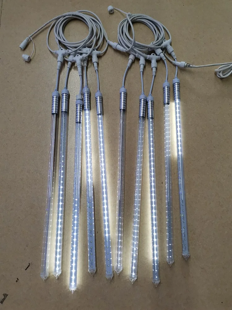 IP65 LED Meteor Shower Tree Decorative Light Outdoor Meteor Led Tube Lights Christmas 20 70 White Warm White Colorful 3w 30000