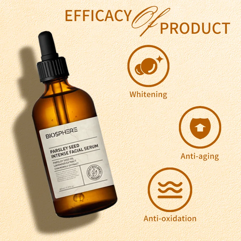 Biosphere Night Care Parsley Seed Whitening Hydrating Anti-Oxidant Glowing Brightening Facial Serum For Face