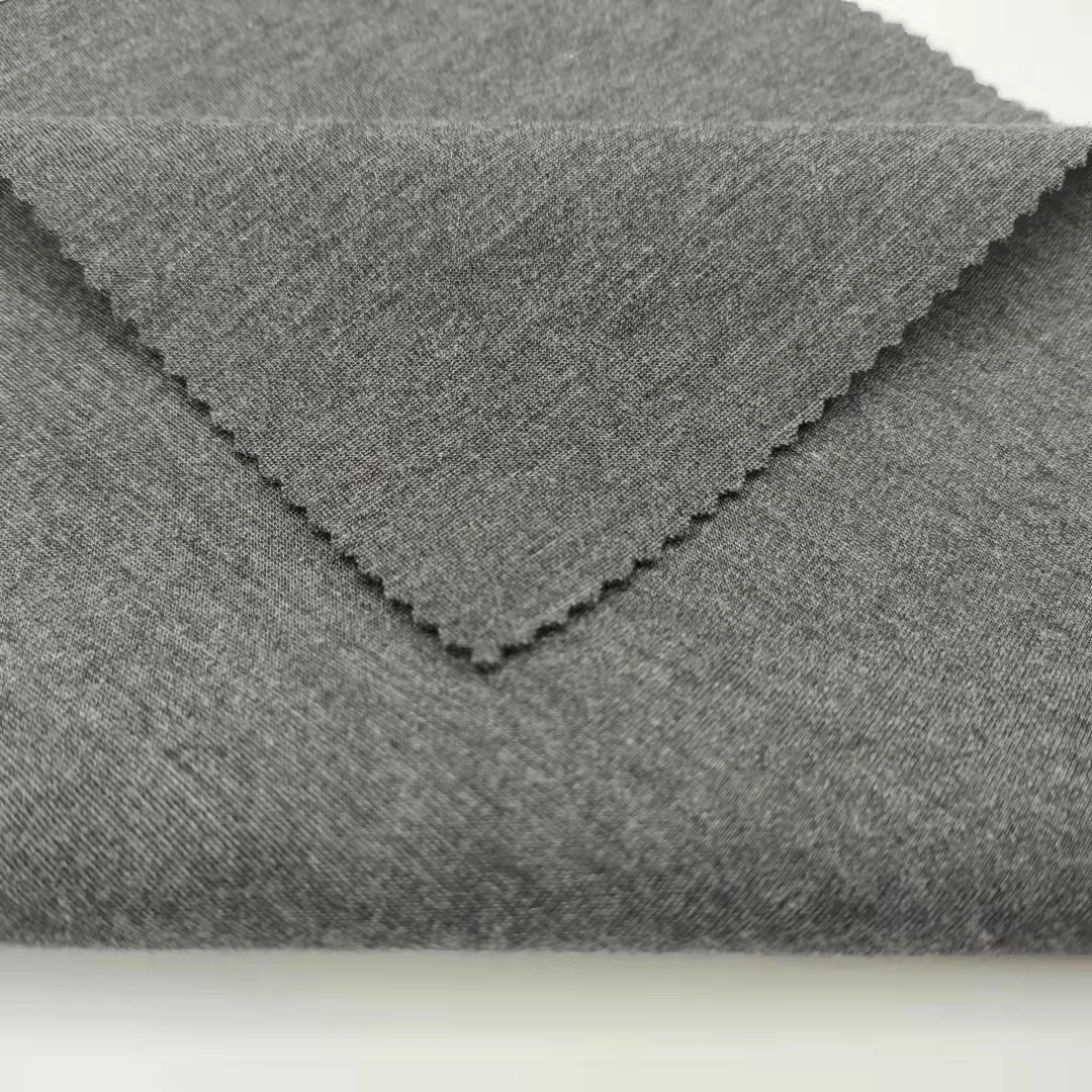 Casualwear 300gsm ponte roma fabric knitted plain rayon nylon spandex fabric for underwear