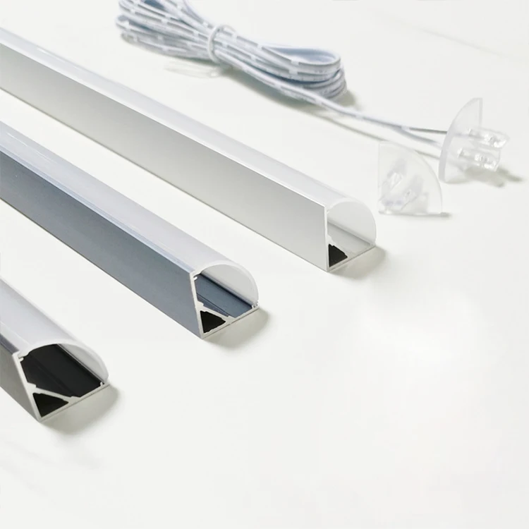 Cabinet slotted line lights can be customized with embedded cabinet LED lights without soldering LED embedded line lights