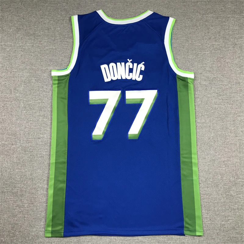 2023 новый сезон нашивки вышивка быстросохнущая Мягкая сетчатая Kyrie Irving 2 Luka Doncic 77 Мужская баскетбольная рубашка на заказ Джерси