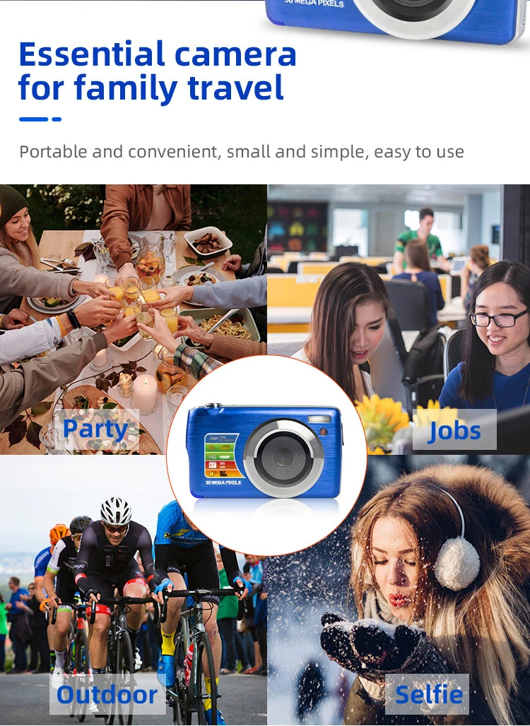 2022 Premium Compact Digital Camera 30MP 1080P Digital Camera