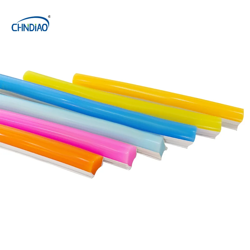 Flexible diy swimming pool light 12v warm white silicone multicolored neon tube strip