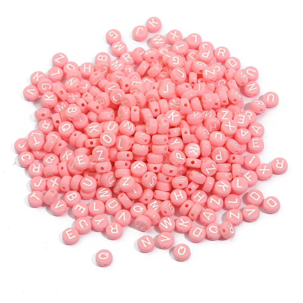 Factory Price Colorful Acrylic Letter Beads 7x4mm Spacer English Alphabet Beads For Diy Bracelets Charms bags Jewelry Making