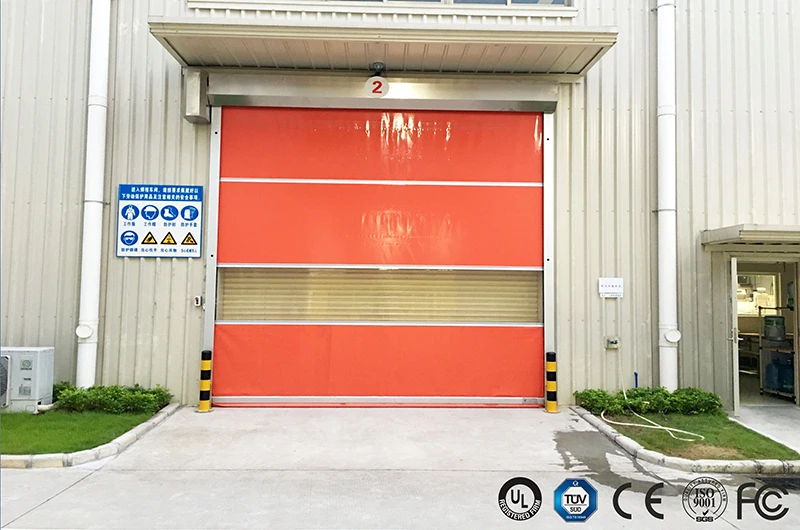 pvc High Speed Rolling Door for Industry Used Warehouse  Entry