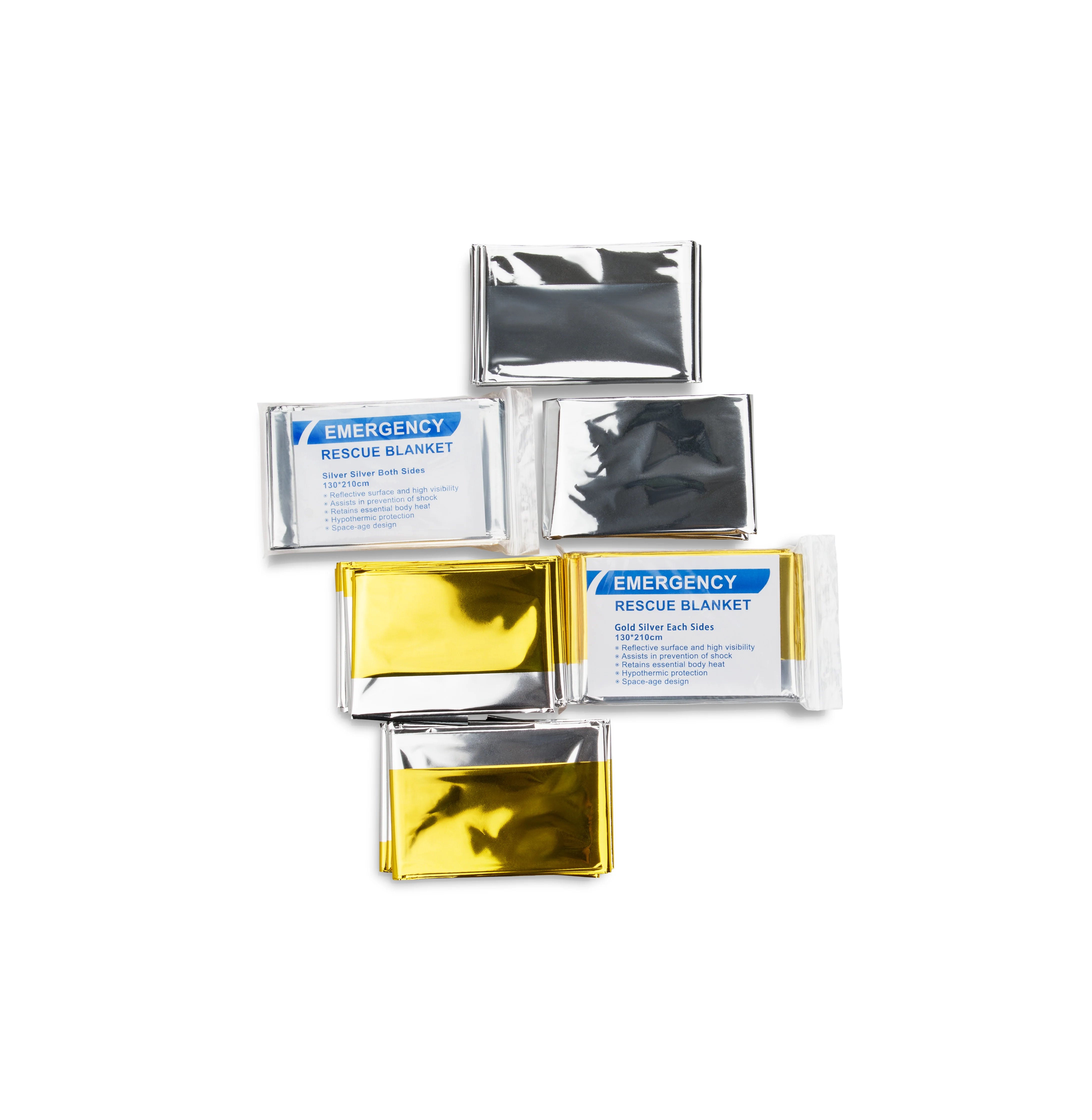 Disposable Foil Mylar Gold Space Folding Rolls Kids Thermal Emergency Warning Rescue Blanket In Guangdong