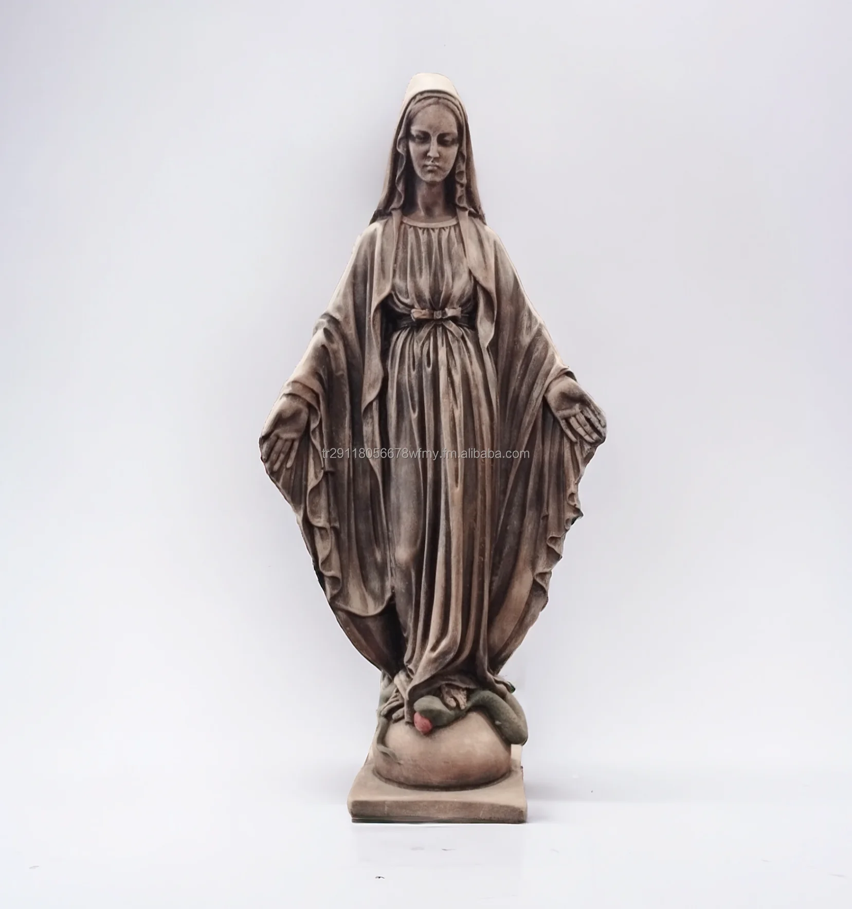 Best Seller Large Virgin Mary Statue Sculpture Modern Home Decor Religious Figurine Made of Resin for Restaurant Hotel Accent
