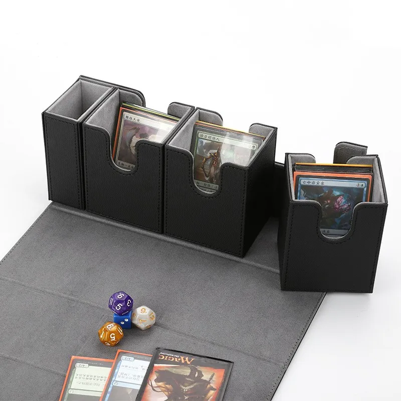 classic Card Deck Box For MTG  Pu Leather 300+ 4 in1storage box MTG  Yugioh League of Legends Large capacity detachable deck box