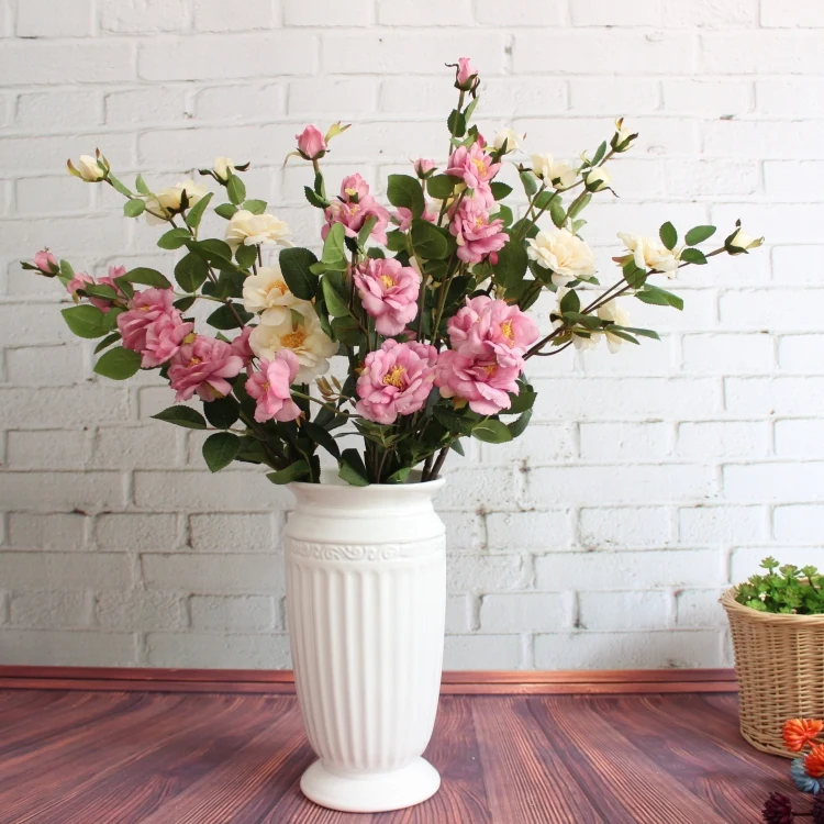 Hot Selling Freeze Artificial Roses Rose Iceberg  High-end Simulation Silk Flowers Decorative Flowers & Wreaths 7