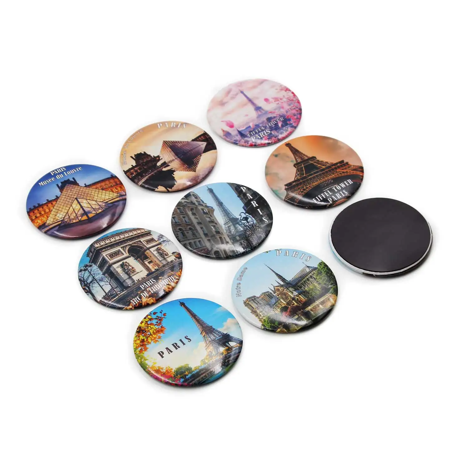 Custom Design 3D Metal Photo Fridge Magnet Tinplate Refrigerator Fridge Magnets Tourist Souvenir Tin Fridge Magnets