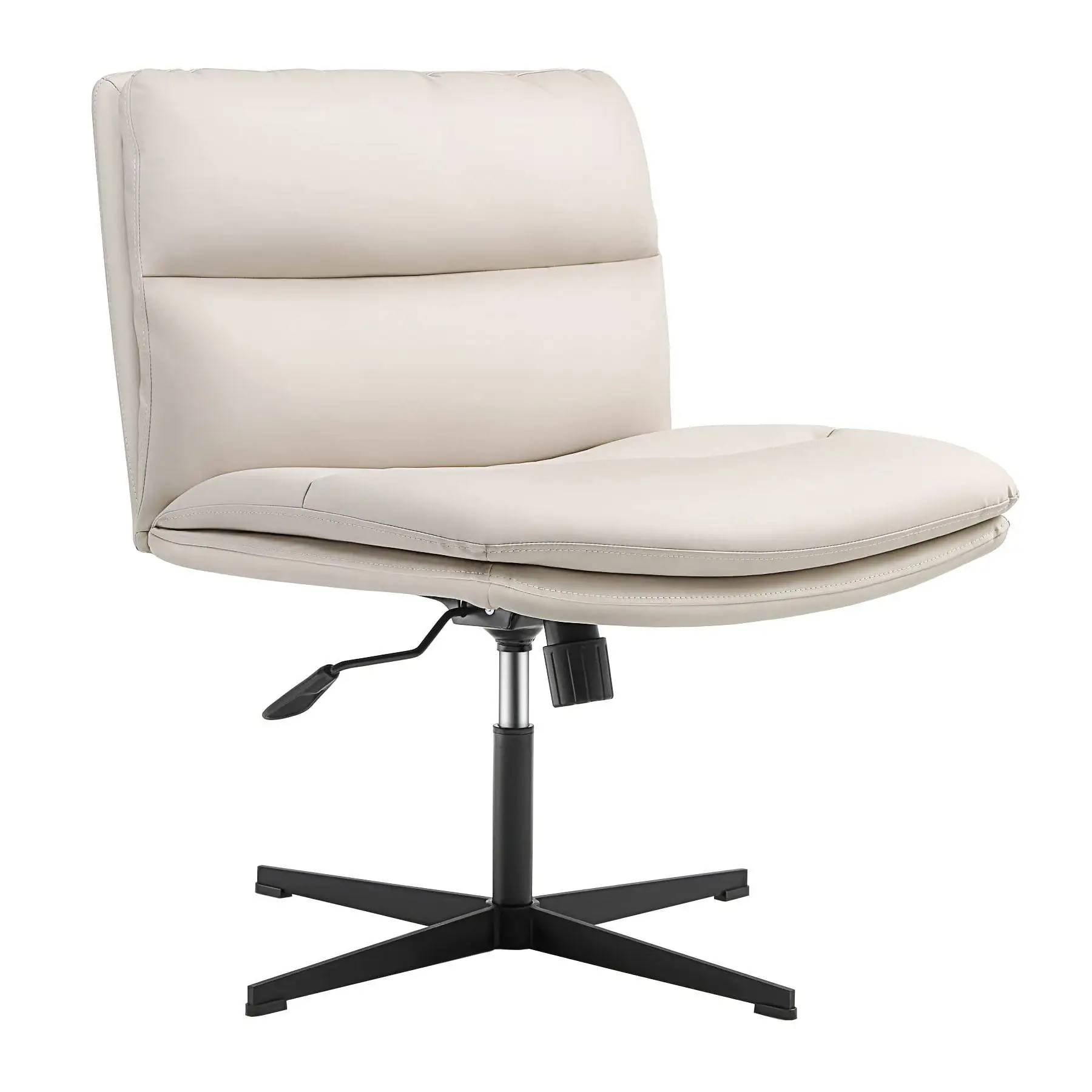 Meaton Manufacturer Supplier Wholesale Price Armless Criss-Cross Legged Wide Seat Chair