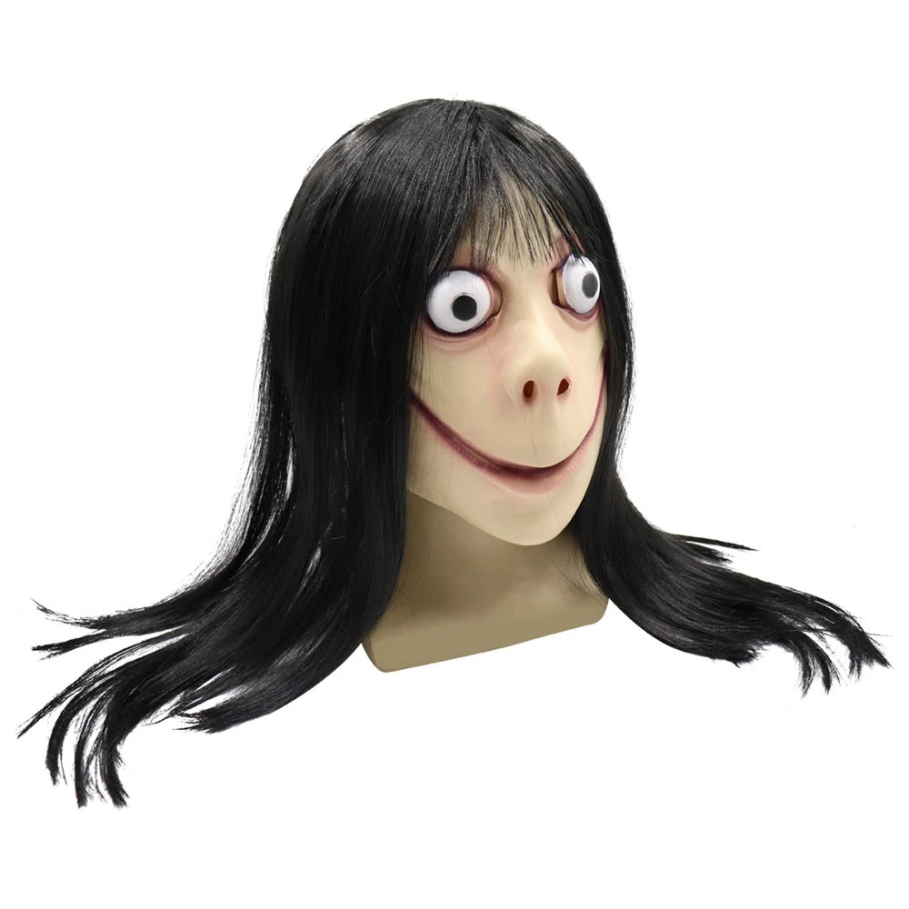 Cosplay Funny Latex Face Masks Horrible Halloween Costume Female Full Head Cosmetic Party Mask