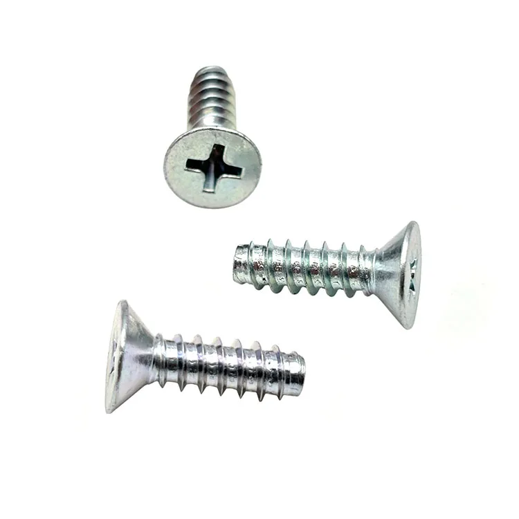 304 Stainless Steel Cross Groove Countersunk Head Flat Tail Thread Formed Self Tapping Screw