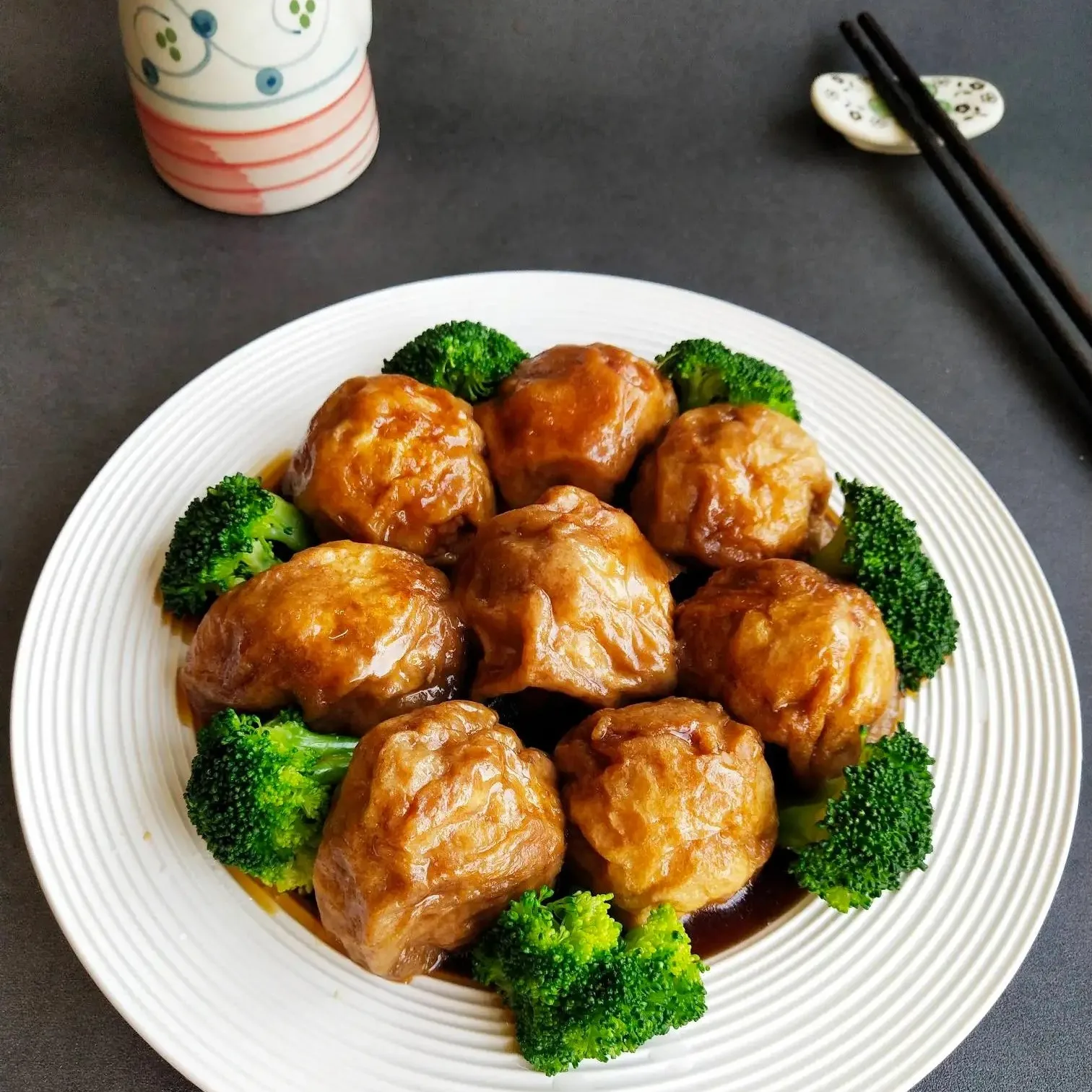 HACCP Certified Weiyang Brand Fried Wheat Gluten Ball Fried Round Gluten Oiled Gluten