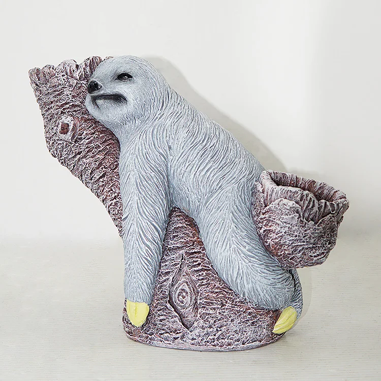 Best selling hand-made exquisite eco-friendly sloth animal  resin crafts   home decoration holiday  kit set epoxy mo