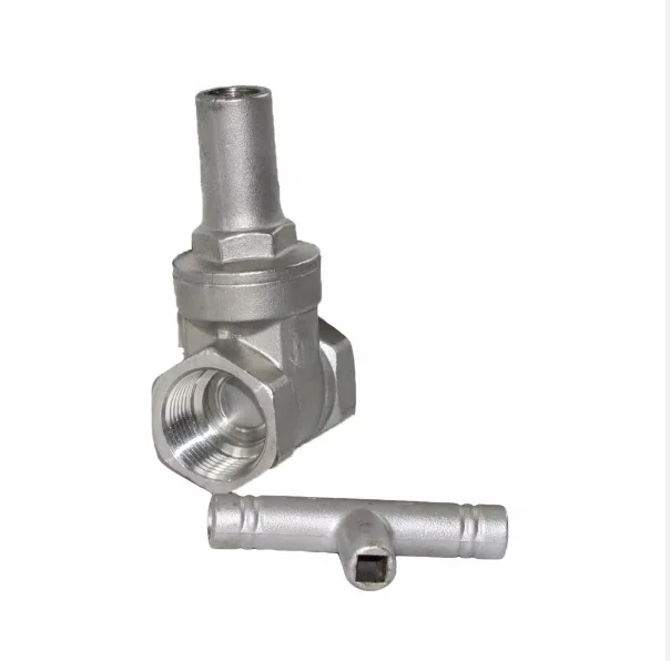 304 stainless steel internal thread encryption locking wire gate valve water meter front gate valve