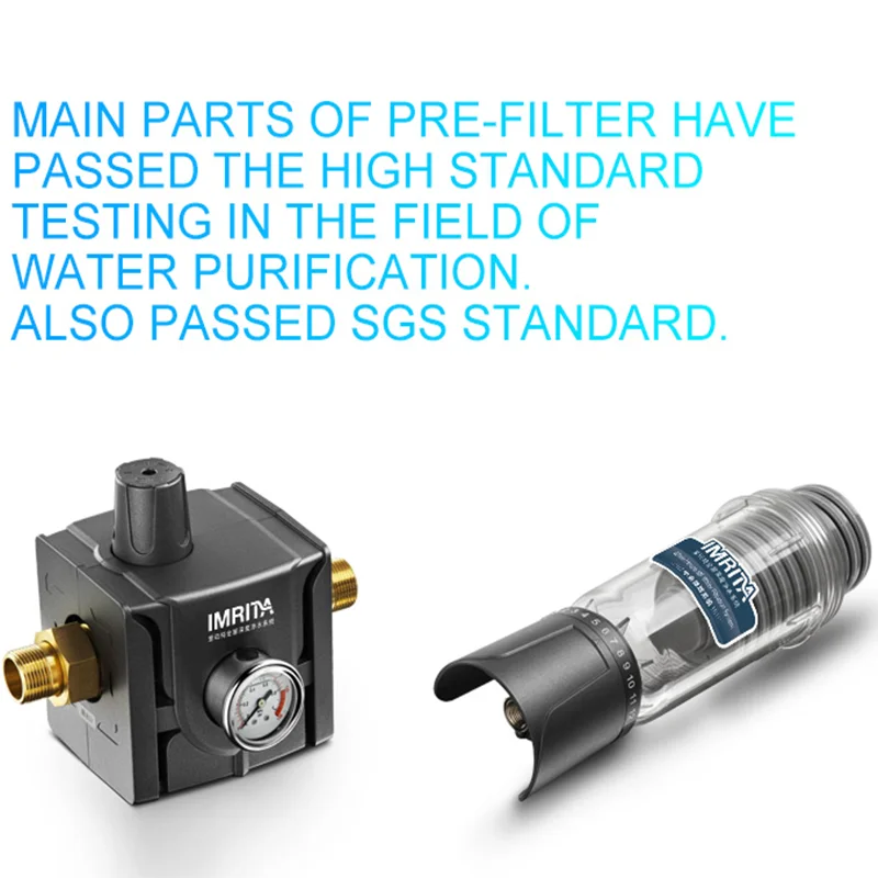Reusable Whole House Water Filter System Pre-Filtration 304 Stainless Steel Pre Filter For Home Use
